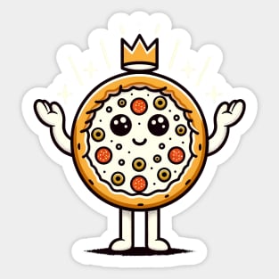 Funny Pizza king, Pizza Lover Sticker